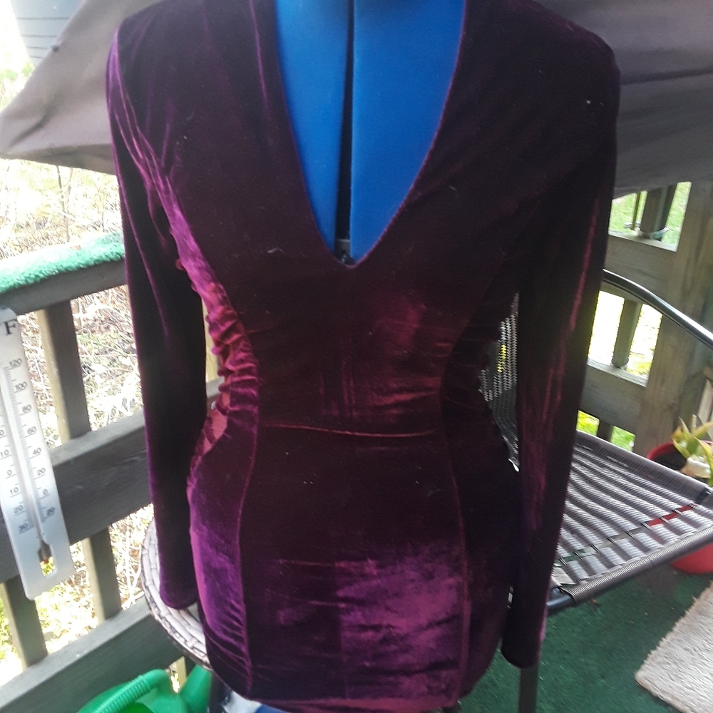 Velvet Maroon Dress